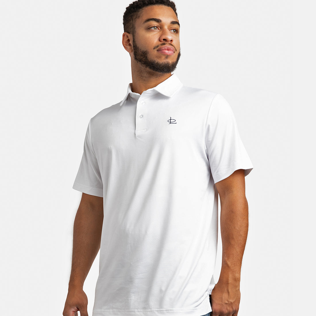 OLX Camo Performance Polo White